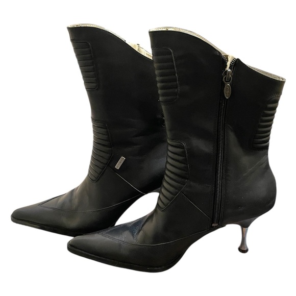 Harley Davidson moto kitten heel boot (sz 7.5) - Picture 2 of 7